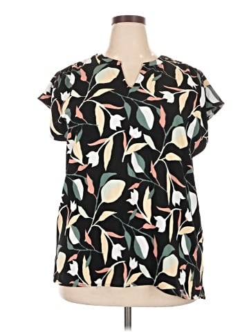 Liz Claiborne Short Sleeve Blouse (view 1)