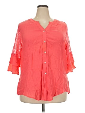 NY Collection 3/4 Sleeve Blouse (view 1)