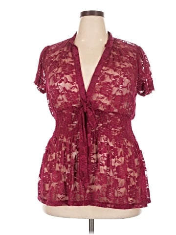 Eyeshadow Short Sleeve Blouse (view 1)