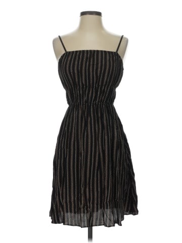 Madewell Smocked Square-Neck Mini Dress in Stripe (view 1)