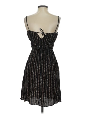Madewell Smocked Square-Neck Mini Dress in Stripe (view 2)