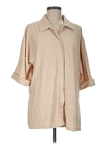 Nasty Gal Inc. 3/4 Sleeve Button-Down Shirt (view 1)