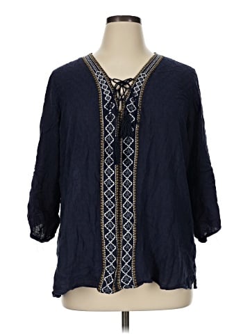 Weekend Suzanne Betro 3/4 Sleeve Blouse (view 1)