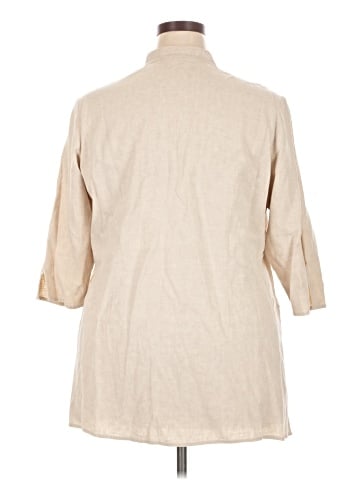 Caslon 3/4 Sleeve Button-Down Shirt (view 2)