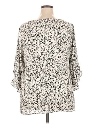 Rose + Olive 3/4 Sleeve Blouse (view 2)