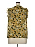 Fun2Fun 100% Polyester Yellow Sleeveless Blouse Size XL - photo 2