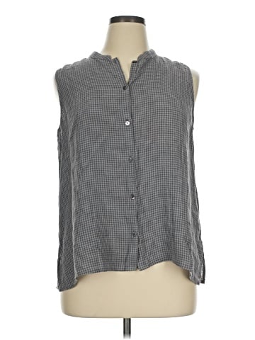 Eileen Fisher Sleeveless Button-Down Shirt (view 1)