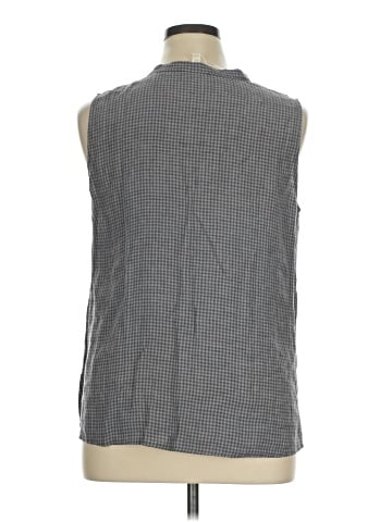Eileen Fisher Sleeveless Button-Down Shirt (view 2)