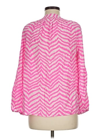 Lilly Pulitzer Long Sleeve Silk Top (view 2)