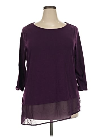DressBarn 3/4 Sleeve T-Shirt (view 1)