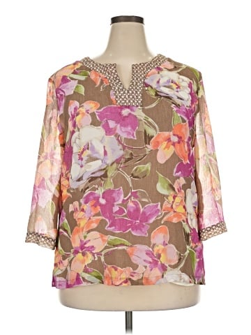 Alfred Dunner 3/4 Sleeve Blouse (view 1)