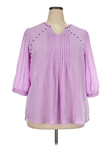 Woman Within 3/4 Sleeve Blouse (view 1)