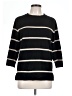 Bobeau Stripes Black Pullover Sweater Size L - photo 1