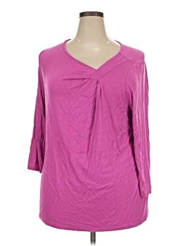 Lane Bryant 3/4 Sleeve T-Shirt (view 1)
