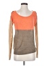 Splendid Color Block Orange Pullover Sweater Size XS - photo 1