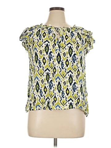 Rose + Olive Short Sleeve Blouse (view 1)