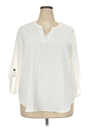 Maurices 3/4 Sleeve Blouse (view 1)