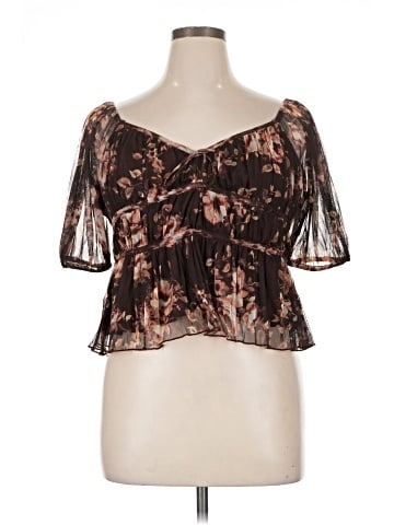 Lucky Brand Short Sleeve Blouse (view 1)