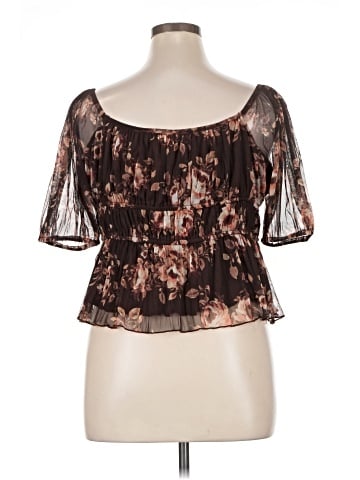 Lucky Brand Short Sleeve Blouse (view 2)