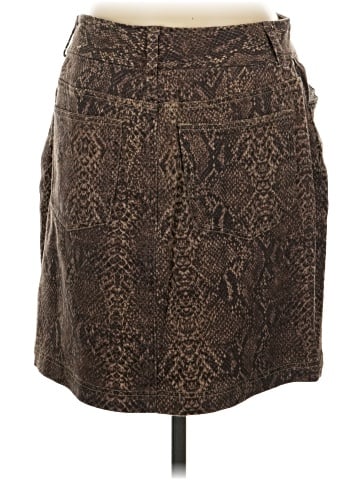 Chaps Faux Leather Skirt (view 2)