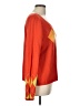 Cato 100% Polyester Argyle Orange Pullover Sweater Size L - photo 4