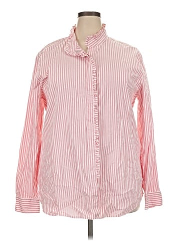 Crown & Ivy Long Sleeve Button-Down Shirt (view 1)