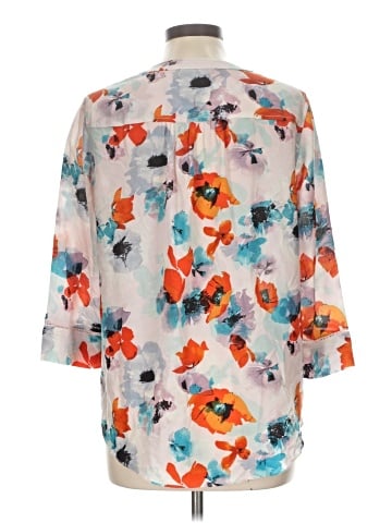 Rebecca Taylor 3/4 Sleeve Silk Top (view 2)