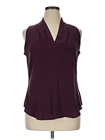 Max Studio Sleeveless Silk Top (view 1)