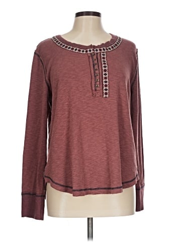 Mystree Long Sleeve Henley (view 1)