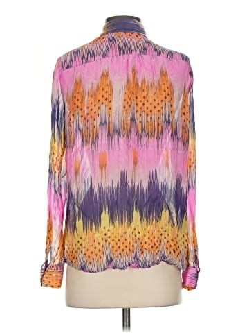 Leifsdottir Long Sleeve Silk Top (view 2)