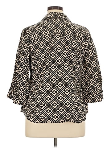 Alfani 3/4 Sleeve Button-Down Shirt (view 2)