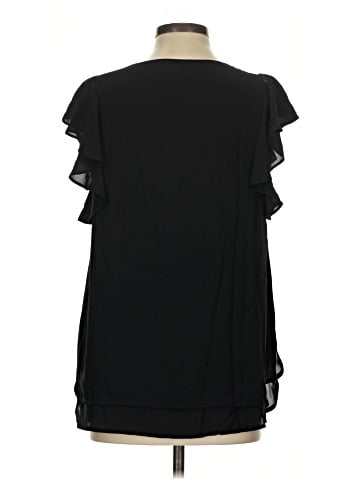 Susan Graver Short Sleeve Blouse (view 2)