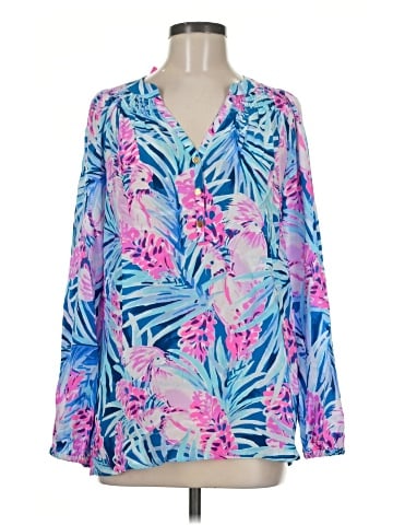 Lilly Pulitzer Long Sleeve Silk Top (view 1)