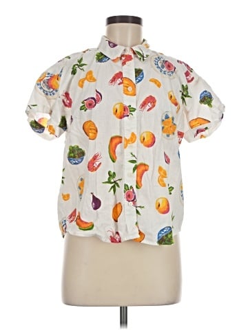 J.Crew Factory Store Short Sleeve Blouse (view 1)