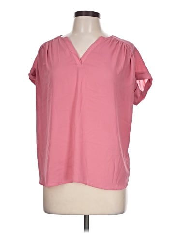 Ann Taylor LOFT Outlet Short Sleeve Blouse (view 1)