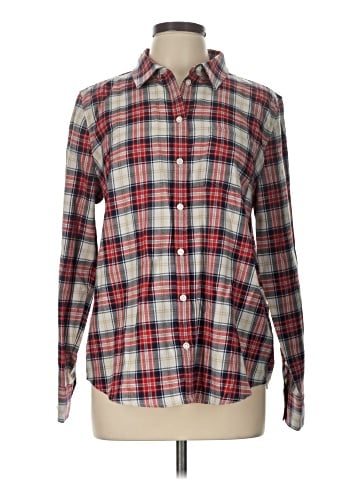 J.Crew Factory Store Long Sleeve Button-Down Shirt (view 1)