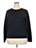 The Drop Solid Black Pullover Sweater Size 2X - photo 1