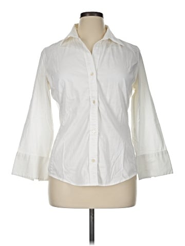 Banana Republic Factory Store 3/4 Sleeve Button-Down Shirt (view 1)