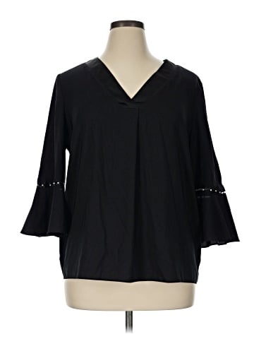 The Limited 3/4 Sleeve Silk Top (view 1)