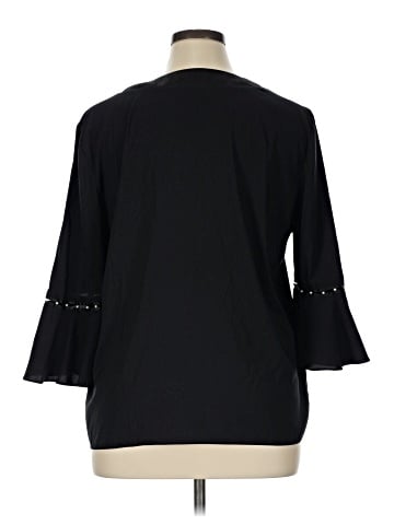 The Limited 3/4 Sleeve Silk Top (view 2)