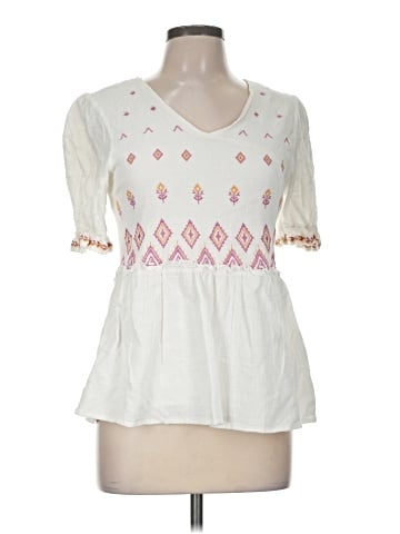Tea n Rose Short Sleeve Blouse (view 1)