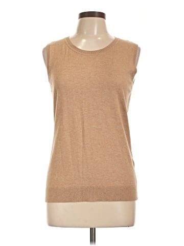 August Silk Sleeveless T-Shirt (view 1)