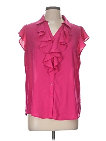Calvin Klein Short Sleeve Blouse (view 1)