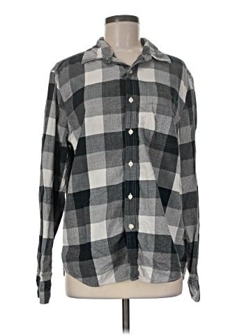 American Eagle Outfitters Long Sleeve Button-Down Shirt (view 1)