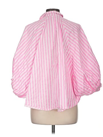 Glam 3/4 Sleeve Button-Down Shirt (view 2)