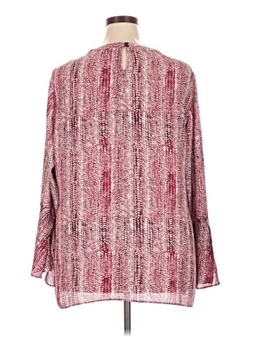Roz & Ali Long Sleeve Blouse (view 2)