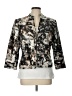 Kasper 100% Polyester Print Gold Blazer Size 12 - photo 1