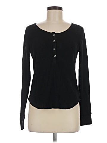 Madewell Waffle-Knit Scoopneck Henley Tee (view 1)