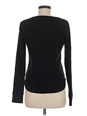 Madewell Waffle-Knit Scoopneck Henley Tee (view 2)