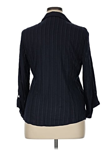 Ann Taylor Factory 3/4 Sleeve Button-Down Shirt (view 2)